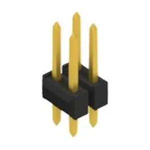 Stiftleiste, 4-polig, RM 2.54 mm, gerade, schwarz, 10055127 Schnäppchen