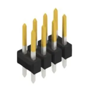 Stiftleiste, 8-polig, RM 2.54 mm, gerade, schwarz, 10055135 Gratis Versand