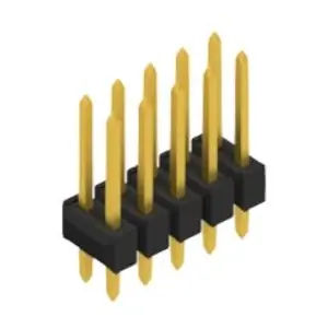 Stiftleiste, 10-polig, RM 2.54 mm, gerade, schwarz, 10055251 Sofort Bestellen