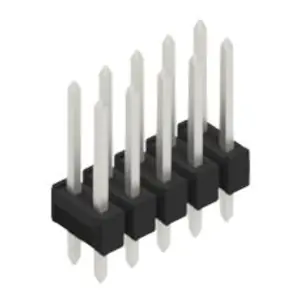 Stiftleiste, 10-polig, RM 2.54 mm, gerade, schwarz, 10055253 Bestseller