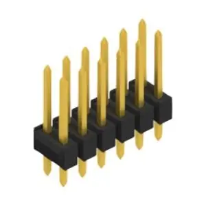 Stiftleiste, 12-polig, RM 2.54 mm, gerade, schwarz, 10055254 Top-Preis