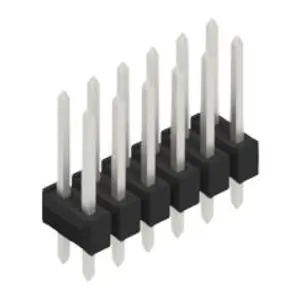 Stiftleiste, 12-polig, RM 2.54 mm, gerade, schwarz, 10055256 Online Kaufen