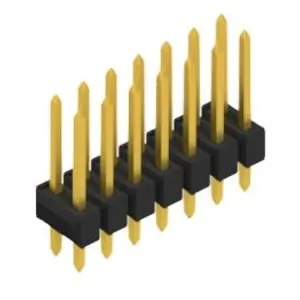 Stiftleiste, 14-polig, RM 2.54 mm, gerade, schwarz, 10055257 Gratis Versand