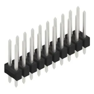 Stiftleiste, 20-polig, RM 2.54 mm, gerade, schwarz, 10055269 Bestseller