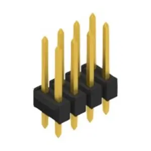 Günstig Stiftleiste, 8-polig, RM 2.54 mm, gerade, schwarz, 10055248