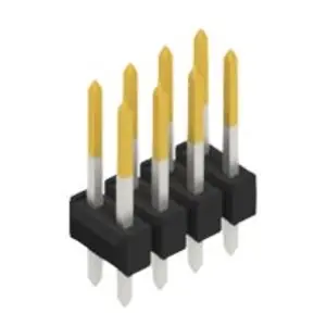 Stiftleiste, 8-polig, RM 2.54 mm, gerade, schwarz, 10055249 Gratis Versand