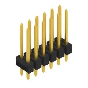 Bestseller Stiftleiste, 12-polig, RM 2.54 mm, gerade, schwarz, 10055367