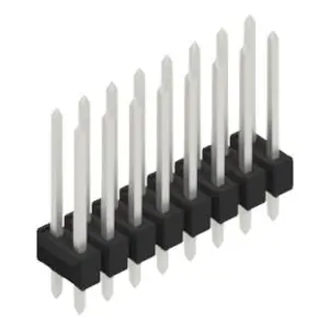 Kostenloser Rückversand Stiftleiste, 16-polig, RM 2.54 mm, gerade, schwarz, 10055375