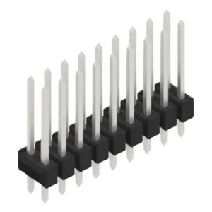 Stiftleiste, 18-polig, RM 2.54 mm, gerade, schwarz, 10055379 Knallerangebot