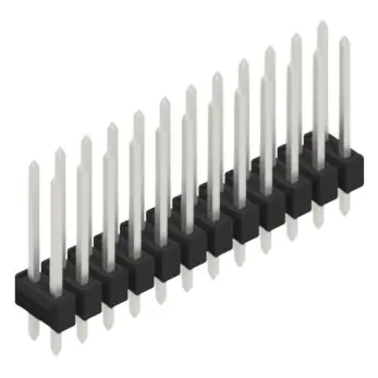 Jetzt Kaufen Stiftleiste, 24-polig, RM 2.54 mm, gerade, schwarz, 10055388