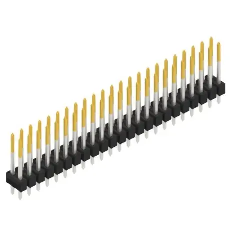 Bestseller Stiftleiste, 46-polig, RM 2.54 mm, gerade, schwarz, 10055420