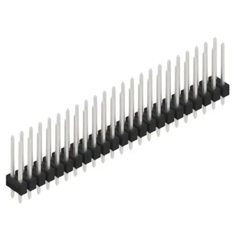 Stiftleiste, 46-polig, RM 2.54 mm, gerade, schwarz, 10055421 Direkt Vom Hersteller