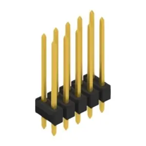 Markenprodukt Stiftleiste, 10-polig, RM 2.54 mm, gerade, schwarz, 10055461