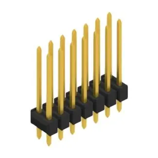 Stiftleiste, 14-polig, RM 2.54 mm, gerade, schwarz, 10055468 Beliebt