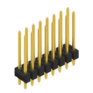 Top-Angebot Stiftleiste, 16-polig, RM 2.54 mm, gerade, schwarz, 10055471