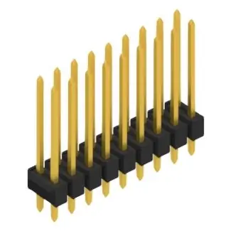 Direkt Vom Hersteller Stiftleiste, 18-polig, RM 2.54 mm, gerade, schwarz, 10055474