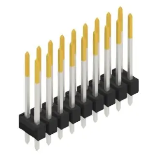 Stiftleiste, 18-polig, RM 2.54 mm, gerade, schwarz, 10055475 Super-Preis