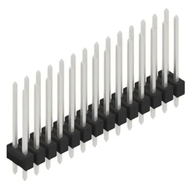 Neu Stiftleiste, 28-polig, RM 2.54 mm, gerade, schwarz, 10055493