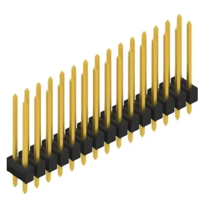 Stiftleiste, 30-polig, RM 2.54 mm, gerade, schwarz, 10055494 Letzte Chance