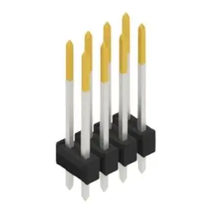 Mega-Angebot Stiftleiste, 8-polig, RM 2.54 mm, gerade, schwarz, 10055459