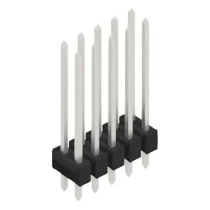 Stiftleiste, 10-polig, RM 2.54 mm, gerade, schwarz, 10055576 Sofort Bestellen