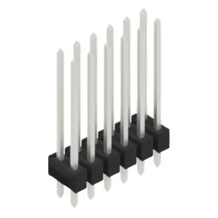 Nur Für Kurze Zeit Stiftleiste, 12-polig, RM 2.54 mm, gerade, schwarz, 10055580