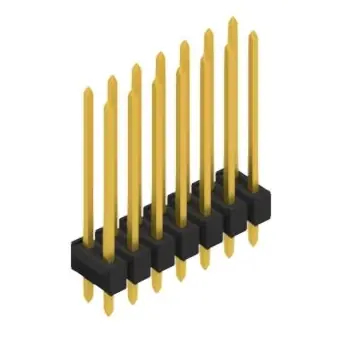 Nur Heute Stiftleiste, 14-polig, RM 2.54 mm, gerade, schwarz, 10055581