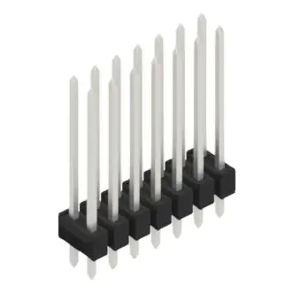 Direktkauf Stiftleiste, 14-polig, RM 2.54 mm, gerade, schwarz, 10055582