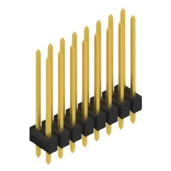 Bestseller Stiftleiste, 16-polig, RM 2.54 mm, gerade, schwarz, 10055583