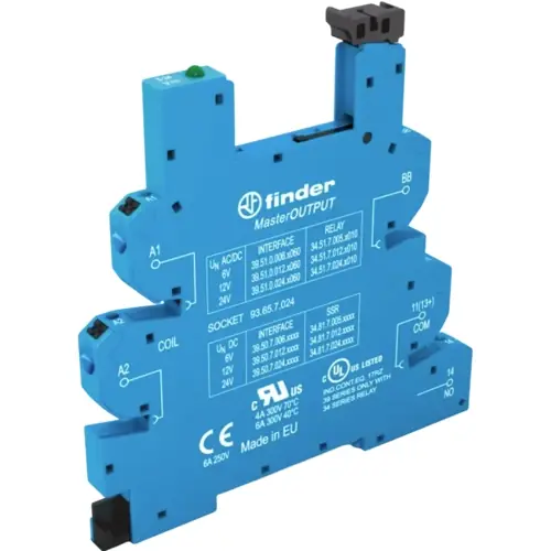 Finale Aktion Relaissockel, mit Push-In-Klemmen für elektromechanische Relais - EMR, 93.65.7.024