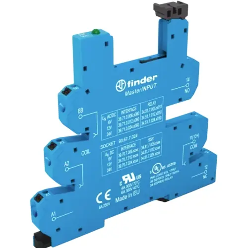 Relaissockel, mit Push-In-Klemmen für elektromechanische Relais - EMR, 93.67.7.024 Heißes Angebot