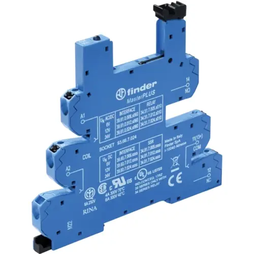 Relaissockel, mit Push-In-Klemmen für elektromechanische Relais - EMR, 93.66.8.230 Begrenztes Angebot