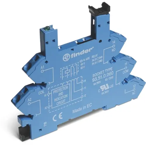 Zertifiziert Relaissockel für Serie 38, 93.51.7.060