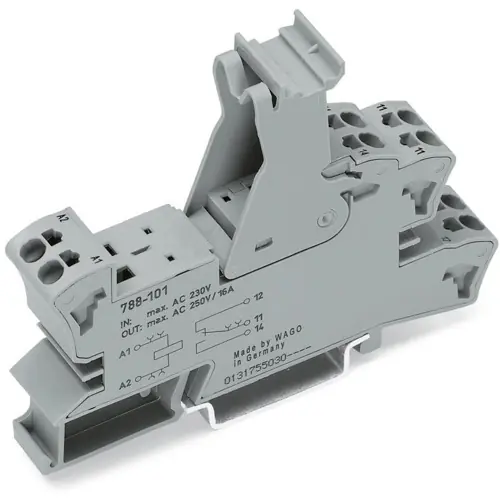 Relaissockel, 2 Wechsler für Relais, 788-103 Geprüft
