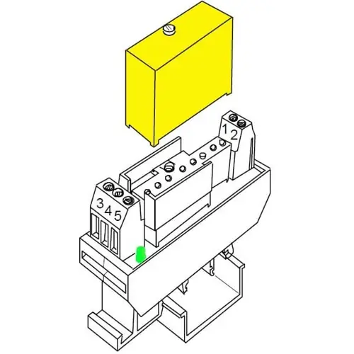 Highlight DIN-Schienen-Adapter für I/O Modul, EBS01000