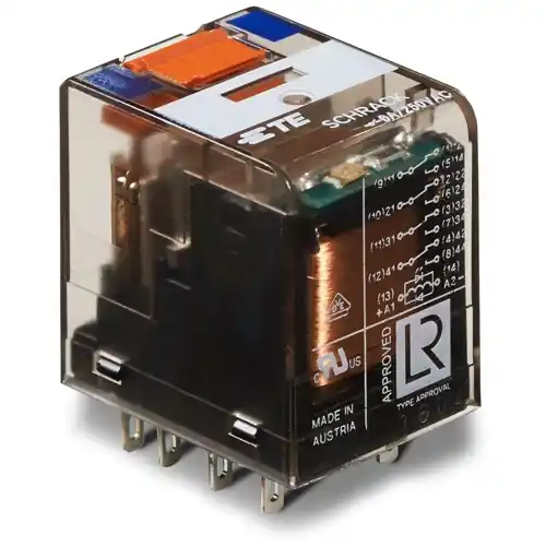 Markenprodukt Leistungsrelais, 4 Wechsler, 24 V (DC), 777 Ω, 6 A, 240 V (AC), monostabil, 7-1415541-0