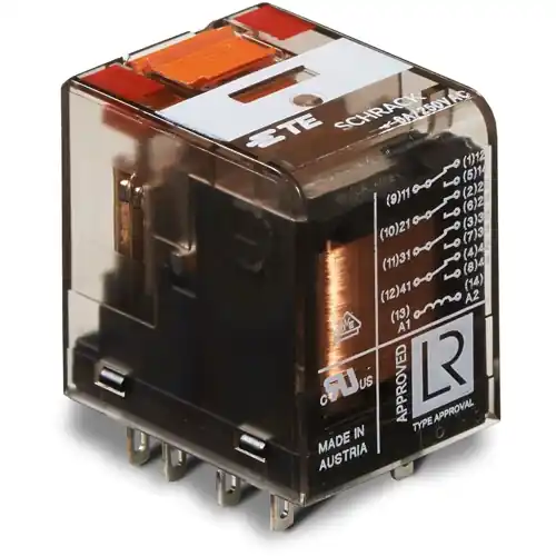 Leistungsrelais, 4 Wechsler, 48 V (AC), 777 Ω, 6 A, 240 V (AC), monostabil, 8-1419111-8 Finale Aktion