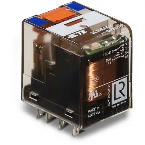 Preis Gesenkt Leistungsrelais, 2 Wechsler, 24 V (DC), 777 Ω, 12 A, 400 V (AC), monostabil, 9-1415001-1