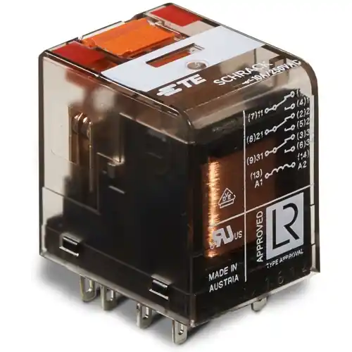 Preisreduziert Leistungsrelais, 3 Wechsler, 115 V (AC), 4845 Ω, 10 A, 400 V (AC), monostabil, 6-1419111-8