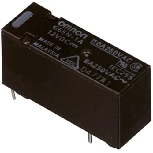 Preisknaller Relais, 1 Schließer, 12 V (DC), 655 Ω, 8 A, 30 V (DC), 250 V (AC), monostabil, G6RN-1A 12VDC