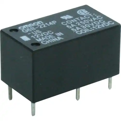 Must-Have Relais, 2 Schließer, 12 V (DC), 480 Ω, 5 A, 125 V (DC), 380 V (AC), monostabil, G6B-2214P-US 12VDC