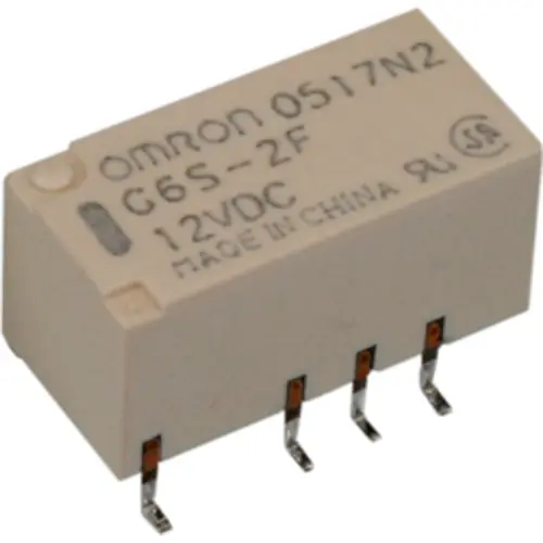 Relais, 2 Wechsler, 12 V (DC), 720 Ω, 2 A, 220 V (DC), 250 V (AC), monostabil, G6S-2F 12VDC Bestpreis