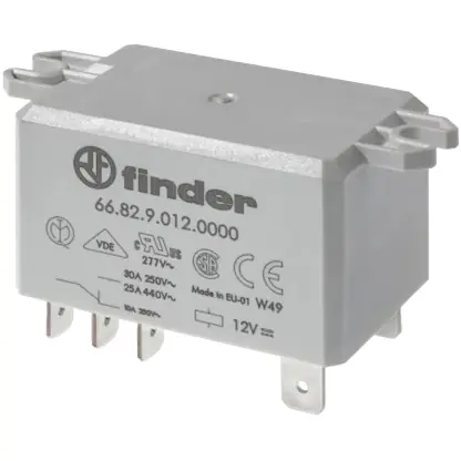 Kostenfreie Lieferung Leistungsrelais, 2 Schließer, 24 V (DC), 340 Ω, 30 A, 440 V (AC), 66.82.9.024.1300