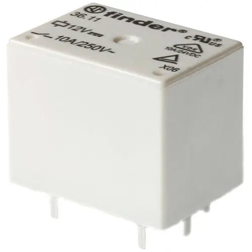 Relais, 1 Wechsler, 12 V (DC), 400 Ω, 10 A, 277 V (AC), monostabil, 36.11.9.012.4011 Begrenztes Angebot
