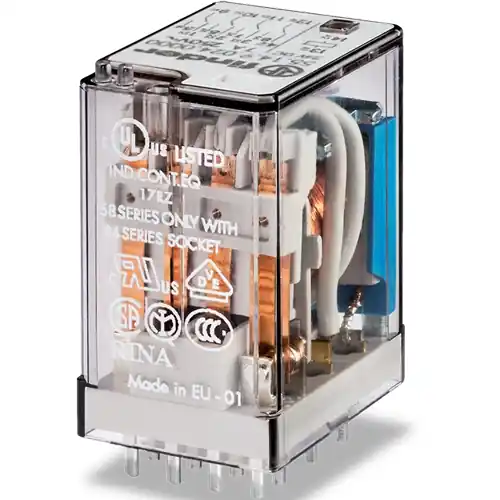 Neue Kollektion Relais, 4 Wechsler, 24 V (DC), 600 Ω, 7 A, 250 V (AC), monostabil, 55.14.9.024.0001