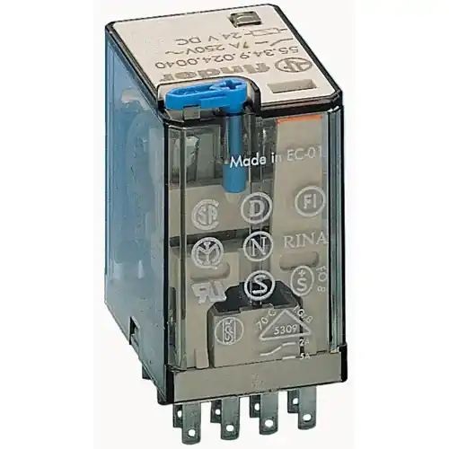 Meistverkauft Relais, 4 Wechsler, 24 V (DC), 600 Ω, 7 A, 250 V (AC), 55.34.9.024.0000