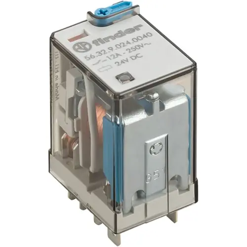 Relais, 2 Wechsler, 48 V (DC), 2.4 kΩ, 12 A, 400 V (AC), monostabil, 56.32.9.048.0040 Heißes Angebot