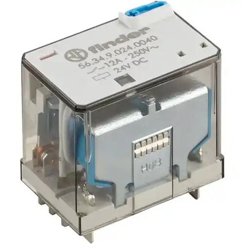 Letzte Chance Relais, 4 Wechsler, 24 V (DC), 490 Ω, 12 A, 400 V (AC), monostabil, 56.34.9.024.0074