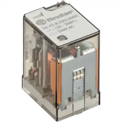 Schneller Versand Relais, 2 Wechsler, 230 V (AC), 17 kΩ, 12 A, 400 V (AC), monostabil, 56.42.8.230.0000