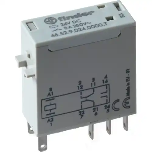 Relais, 2 Wechsler, 110 V (DC), 23.5 kΩ, 8 A, 440 V (AC), monostabil, 46.52.9.110.0000T Jetzt Kaufen